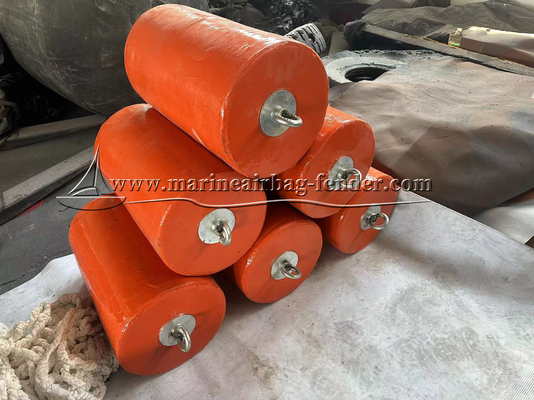 calidad  Dock / Boat EVA Foam Fender Protected By Nylon Yarn Net And Galvanized Steel Plate fábrica
