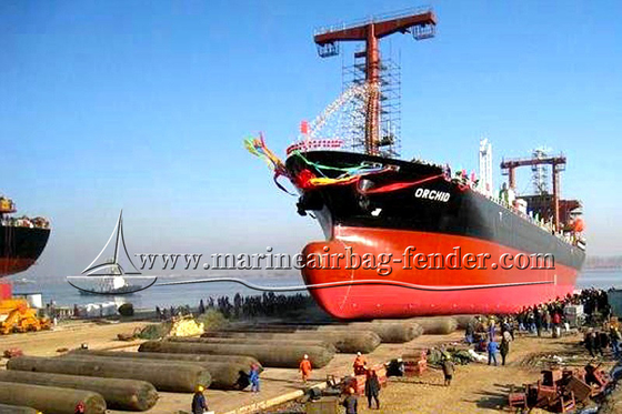calidad  Black Customized Ship Launching Airbag Lifting And Moving Marine Rubber Airbag fábrica