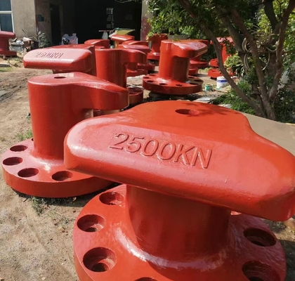 Bollardo del muelle marino de acero fundido personalizado para amarre de la cabeza del tee