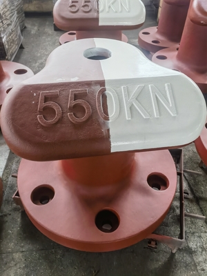 Bollardo del muelle marino de acero fundido personalizado para amarre de la cabeza del tee