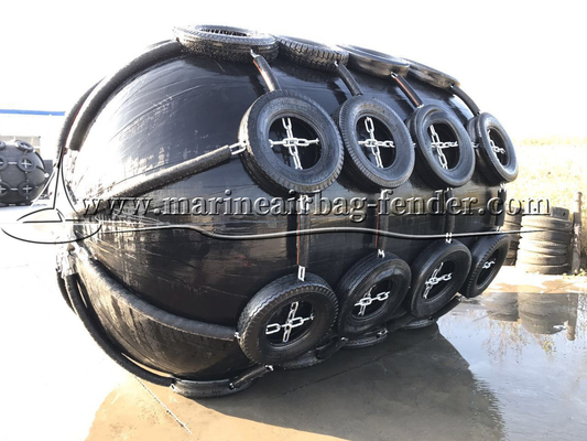 Fenders de caucho para buques de tipo Sling de tenacidad flexible para aplicaciones suaves de barco a barco