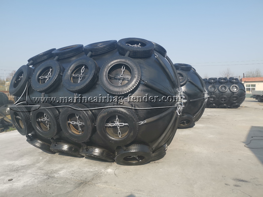 Fenders neumáticos flotantes de goma inflables 50kPa 80kPa Fácil de instalar