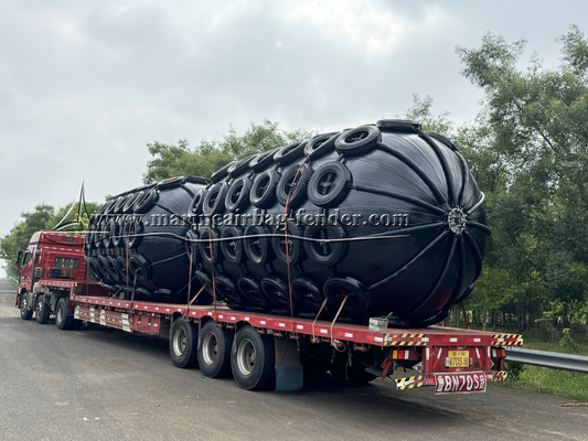 Fenders neumáticos flotantes de goma inflables 50kPa 80kPa Fácil de instalar