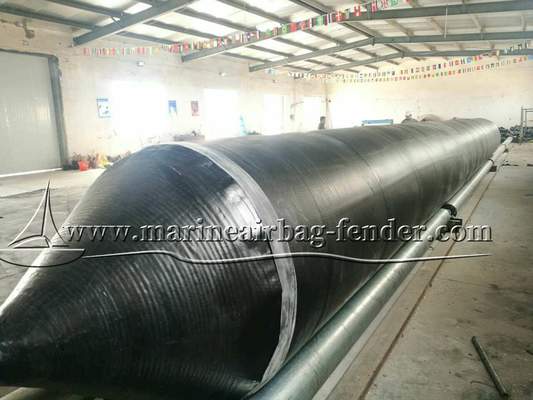 Balón de goma inflable personalizado, bolsas de aire de goma marina para el lanzamiento rápido del barco