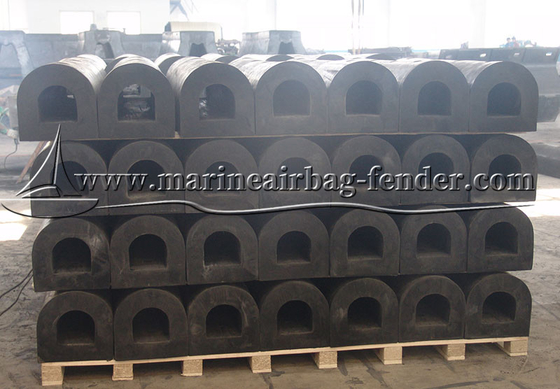 Fenders de caucho D negro de tamaño personalizado Fenders extrudidos marinos