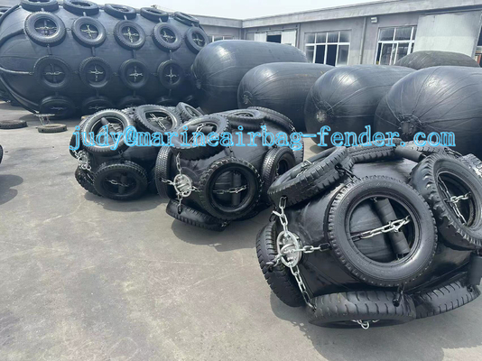 Fender de goma inflable de alta resistencia para aplicaciones en alta mar fácil de trabajar
