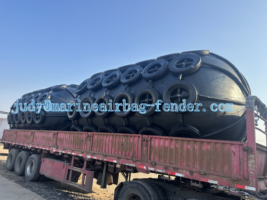 Fender de goma inflable de alta resistencia para aplicaciones en alta mar fácil de trabajar